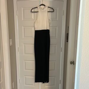 Elegant Black and White Jumpsuit